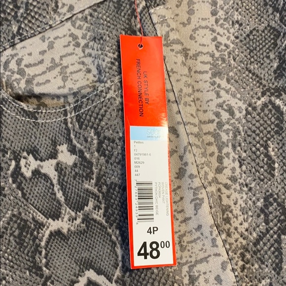 New French Connection Python Chic Skinny pants - Picture 2 of 8